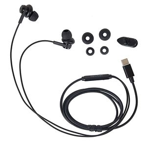 Audífonos in ear con micrófono Decibel almohadillas de silicona, conector tipo C, control de llamadas, negro