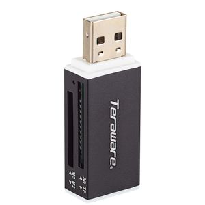 Lectora de tarjeta Teraware RM-01 conector USB para SD/MMC/MS/M2/MICRO SD, 480 Mbps, luz led, negro