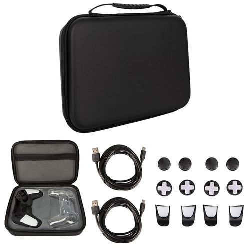 Case para 2 mandos PS5 Jetion con accesorios, negro