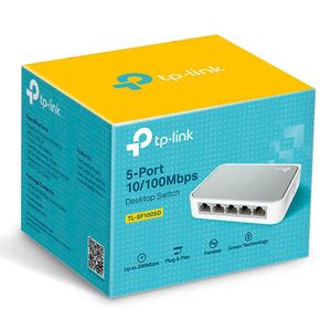 Switch conmutador Tp Link ethernet, 5 puertos megabits 10/100 mbps