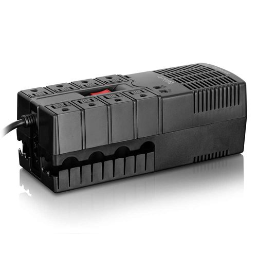 Estabilizador de corriente Power Lite Quasar PLI1200, 8 tomas, 1200W