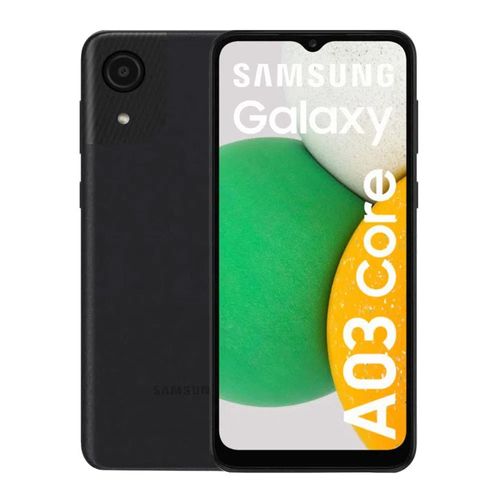 Celular Samsung Galaxy A03 Core, 32GB, 2GB ram, cámara principal 8MP, frontal 5MP, 6.5", Octa-Core, color negro