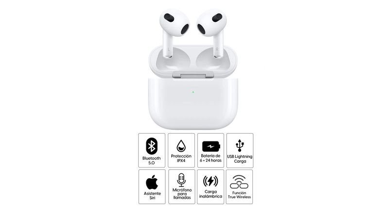 AirPods con carga Inalámbrica (3ra Generación)