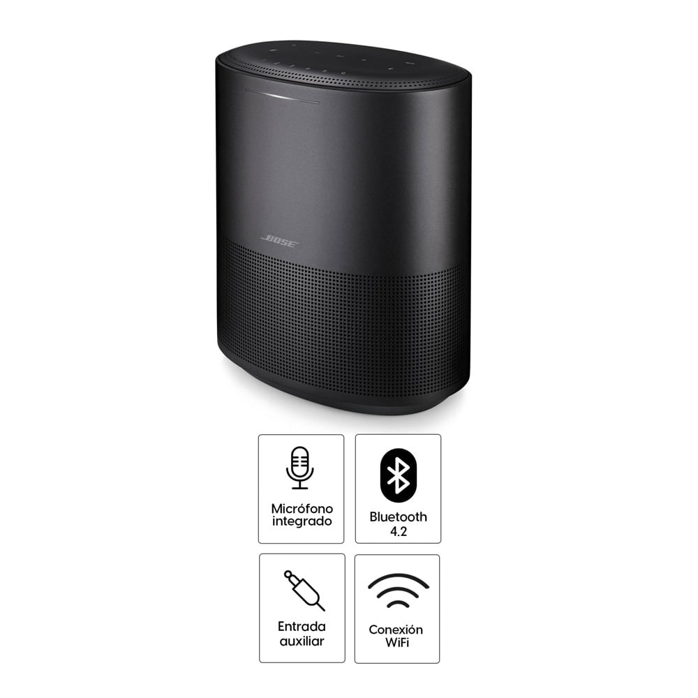 Parlante bluetooth Bose Home Speaker 450 sonido 270°, wifi, negro