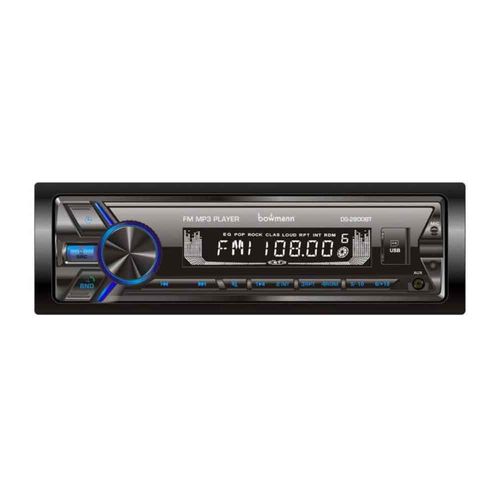 Autoradio Bowmann DS-2800BT 50W x 4, 1 DIN, BT/USB/MicroSD/AUX, luces 7 colores