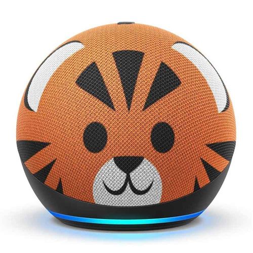 Altavoz inteligente Amazon Echo Dot 4ta generación kids, control de voz con Alexa, tigre
