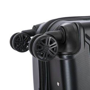 Maleta de bodega Inusa Trend 61 cm, capacidad máx. 15 kg, 4 ruedas, cerradura de combinación, negro