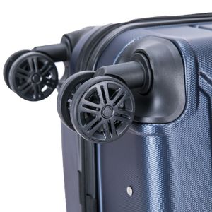 Maleta cabinera Inusa Trend 51 cm, capacidad máx. 10 kg, 4 ruedas, cerradura de combinación, azul