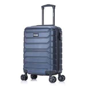 Maleta cabinera Inusa Trend 51 cm, capacidad máx. 10 kg, 4 ruedas, cerradura de combinación, azul