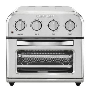 Horno eléctrico tostador con freidora de aire Cuisinart TOA28 1500 w, 8.5 litros, 6 funciones, plateado
