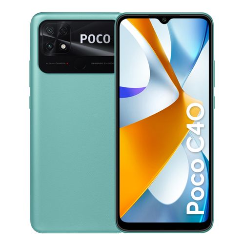 Celular Poco C40, 32GB, 4GB ram, cámara principal 13 MP + 2MP , frontal 5 MP, 6.7", color verde