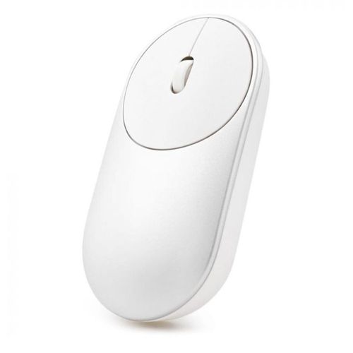 Mouse inalámbrico Xiaomi Mi Portable bluetooth, 3 botones, usa pila, plateado