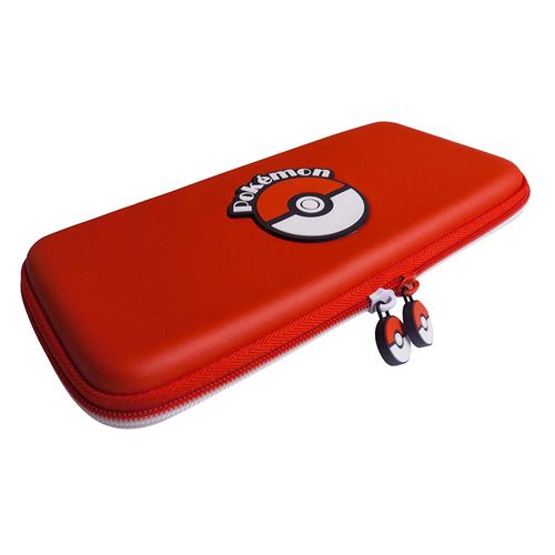 Estuche Pokémon Hori para Nintendo Switch Pokeball, rígido, rojo