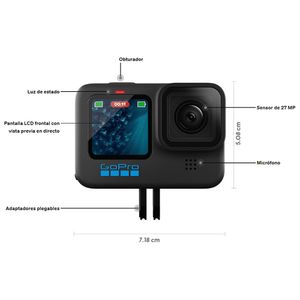 Cámara de acción GoPro Hero 11 Black 5.3K, 27MP