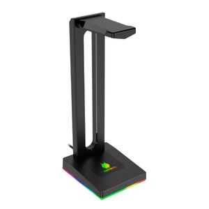 Soporte para audífono gamer Antryx Hs-71 RGB, 2 Usb, Jack 3.5mm