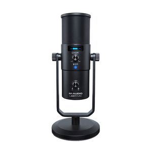 Micrófono de condensador M-Audio Uber Mic, múltiples patrones, conexión usb, color negro
