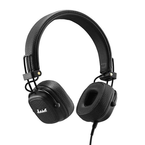 Audífonos on ear con micrófono Marshall Major III almohadillas acolchadas, conector 3.5 mm, control de llamadas, negro