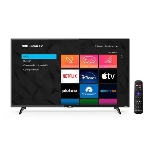 Smart TV AOC 32" LED, HD, Roku TV integrado, 32S5195