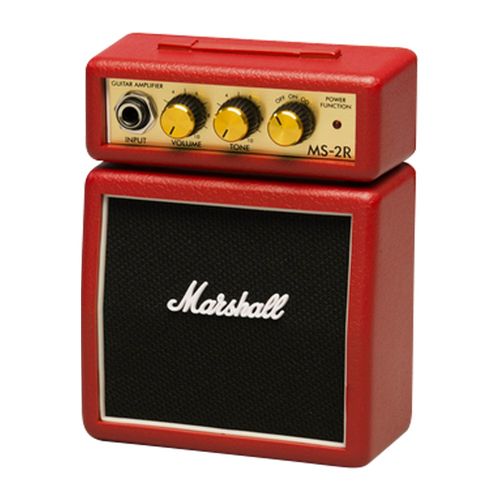 Amplificador para guitarra eléctrica Marshall MS-2R-E, rojo