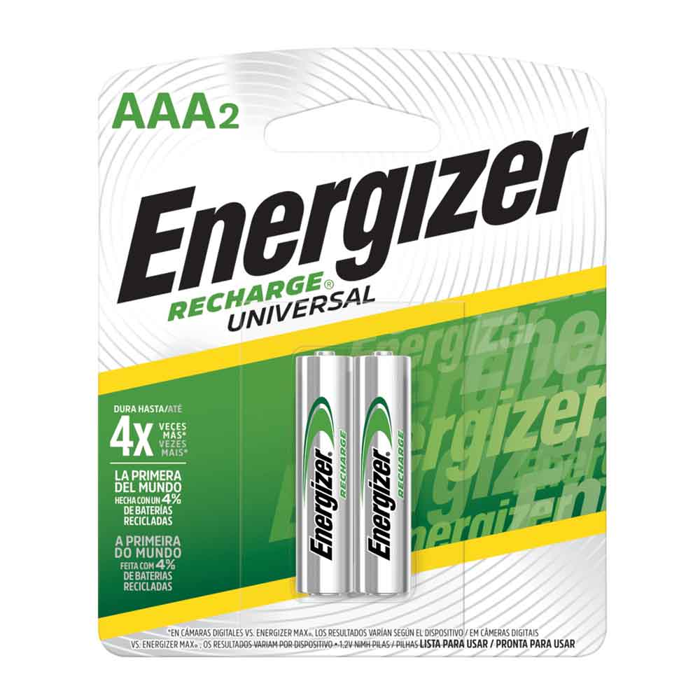 Pila recargable Energizer AAA x2