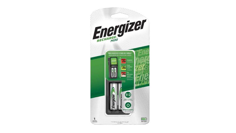 Cargador de pilas Mini Energizer Recharge AA/AAA + 2 pilas AA - Coolbox