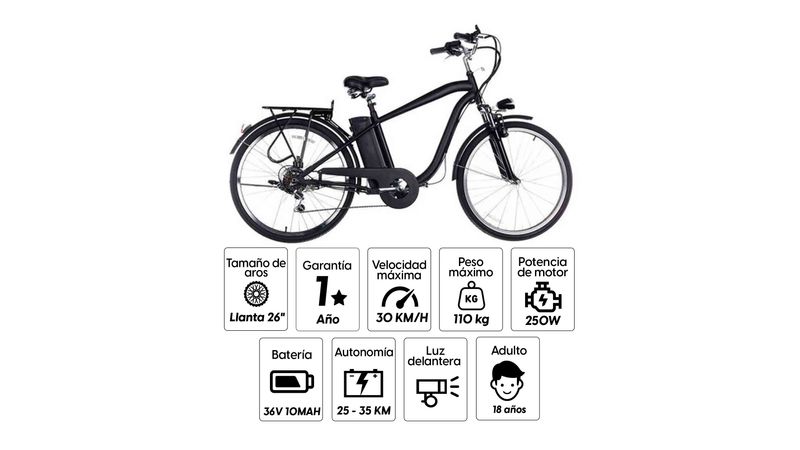 Bicicleta electrica 250w hot sale