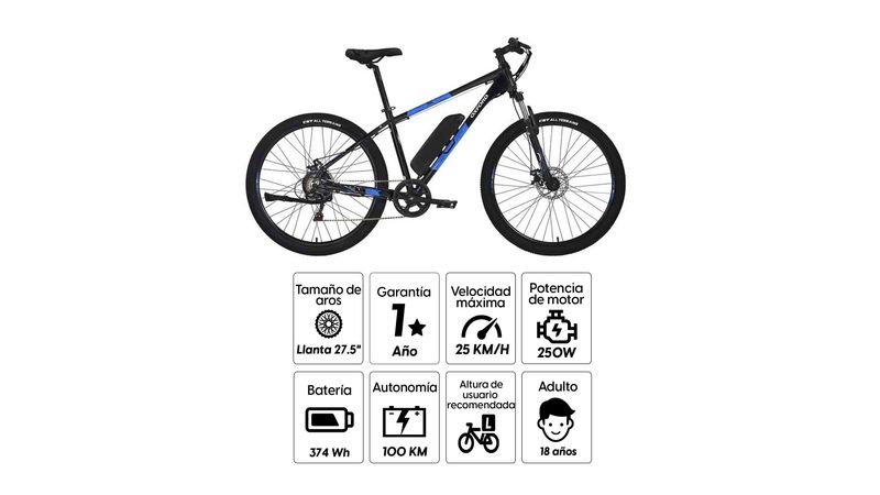 Bicicleta discount oxford electrica