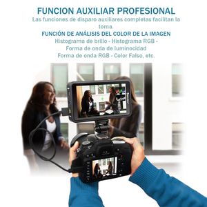 Monitor de campo Desview R5II, 5.5", HDR 3D, 4K HDMI, IPS FHD, táctil, LUT personalizado, DSLR, negro