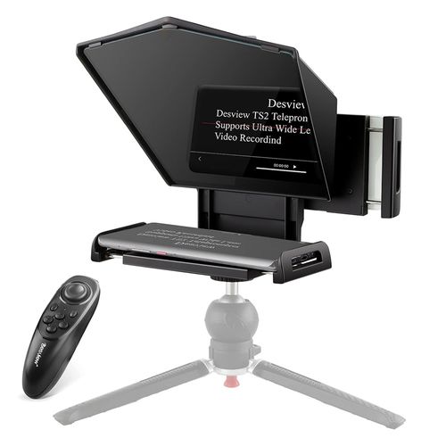 Teleprompter Desview TS2 compatible con smartphones,ipad Mini,negro