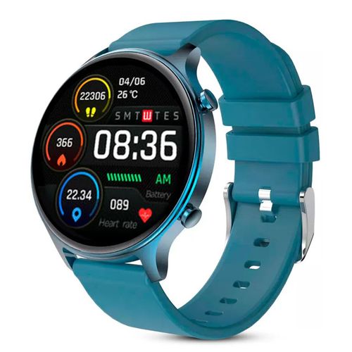 Smartwatch Apolo DS30, resistente al agua, modos deportivos, 1.28", azul