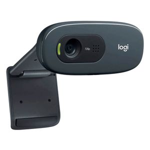 Cámara web Logitech C270 HD 720p, conexión USB, micrófono integrado