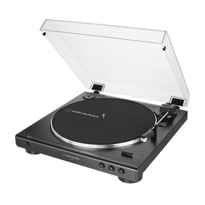 Tornamesa Audio Technica AT-LP60X-BK stereo de transmisión por correa, completamente automático