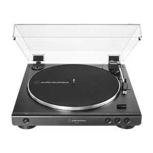 Tornamesa Audio Technica AT-LP60X-BK stereo de transmisión por correa, completamente automático