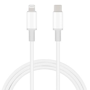 Cable lightning a usb Tipo-C iBox, 1m, MFI, TPE, blanco