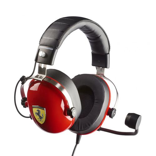Auriculares Thrustmaster T.Racing Scuderia Ferrari Edition, con micrófono, rojo