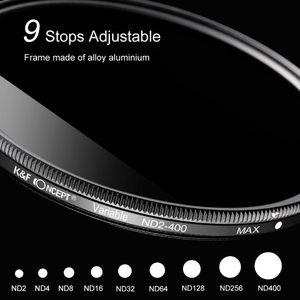 Filtro Variable K&F Concept  ND2-400 62mm