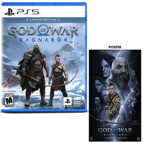 God of War Ragnarok Playstation 5 + Poster