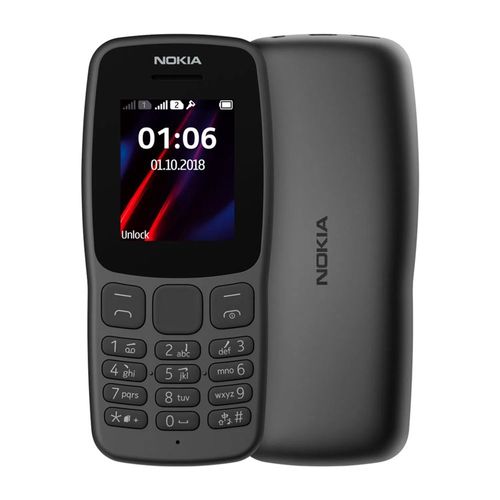 Celular Nokia 106 4MB, 4MB ram, 1.8", color gris