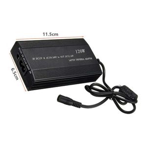 Cargador universal Genérico compatible con laptop, 2 en 1 casa y carro, 120w inversor corriente