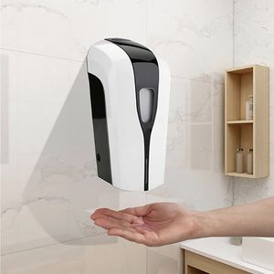 Dispensador automático Asdagi Jabón líquido, Gel antibacterial 1000ml, blanco y negro