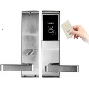 Cerradura electrónica Asdagi ASDLOCK apertura con tarjeta RFID, software, ideal para hoteles, plateado