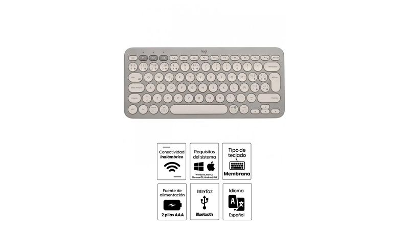 TECLADO LOGITECH INALAMBRICO K380 /BLUETOOTH/MULTIDISPOSITIVO