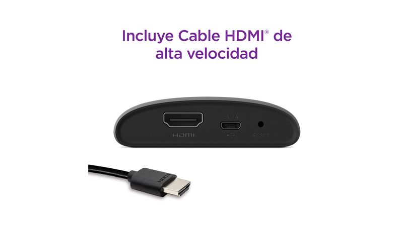 Convertidor a smart TV Roku Express HD + control remoto + cable hdmi alta  velocidad - Coolbox