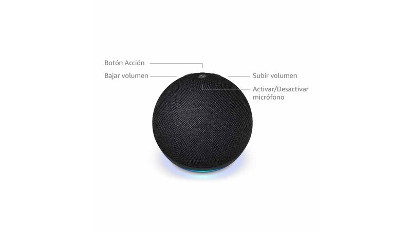 Parlante Inteligente  con alexa Echo Dot 5 Negro