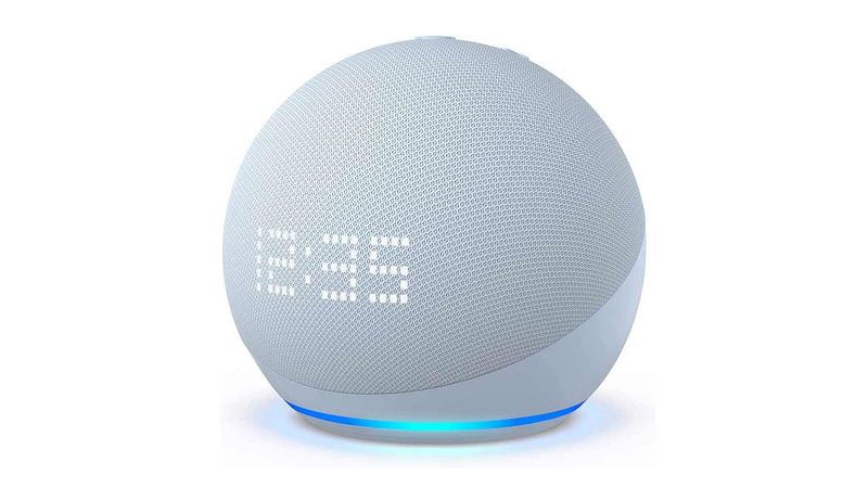 Altavoz inteligente Amazon Echo Dot 5ta generaci n 2022 con reloj control de voz con Alexa azul