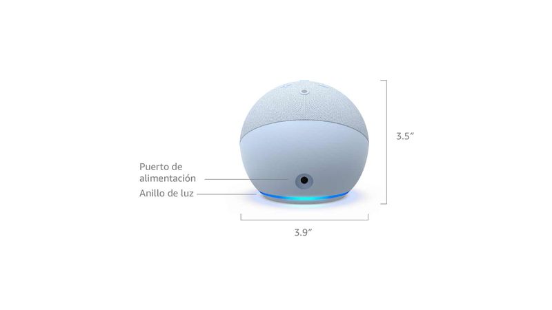 Echo Dot (4ta Generación), Parlante inteligente con reloj, Alexa,  Color Negro -  - Tecnología para todos