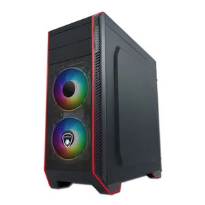 Gabinete Gamer Antryx RX 380 ARGB, 2 ventiladores, cristal templado lateral, ATX, sin fuente