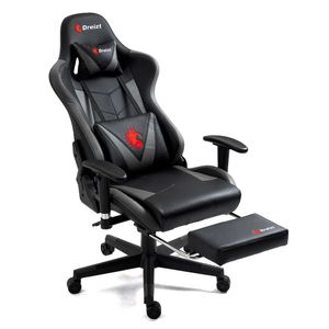 Silla Gamer Dreizt Apolo Series Pro alta calidad, máx. 150 kg, inclinación 180°, color plomo