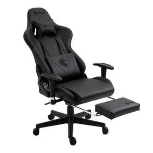 Silla gamer Dreizt Apolo Series Pro alta calidad, máx. 150 kg, inclinación 180°, negro