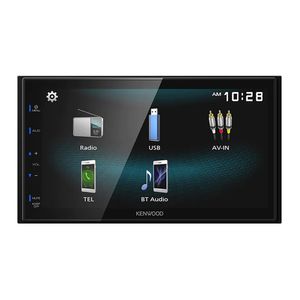 Autoradio Kenwood DMX-125bt pantalla 6.8¨, Radio, Usb, Aux, Mirrorring, bluetooth, negro